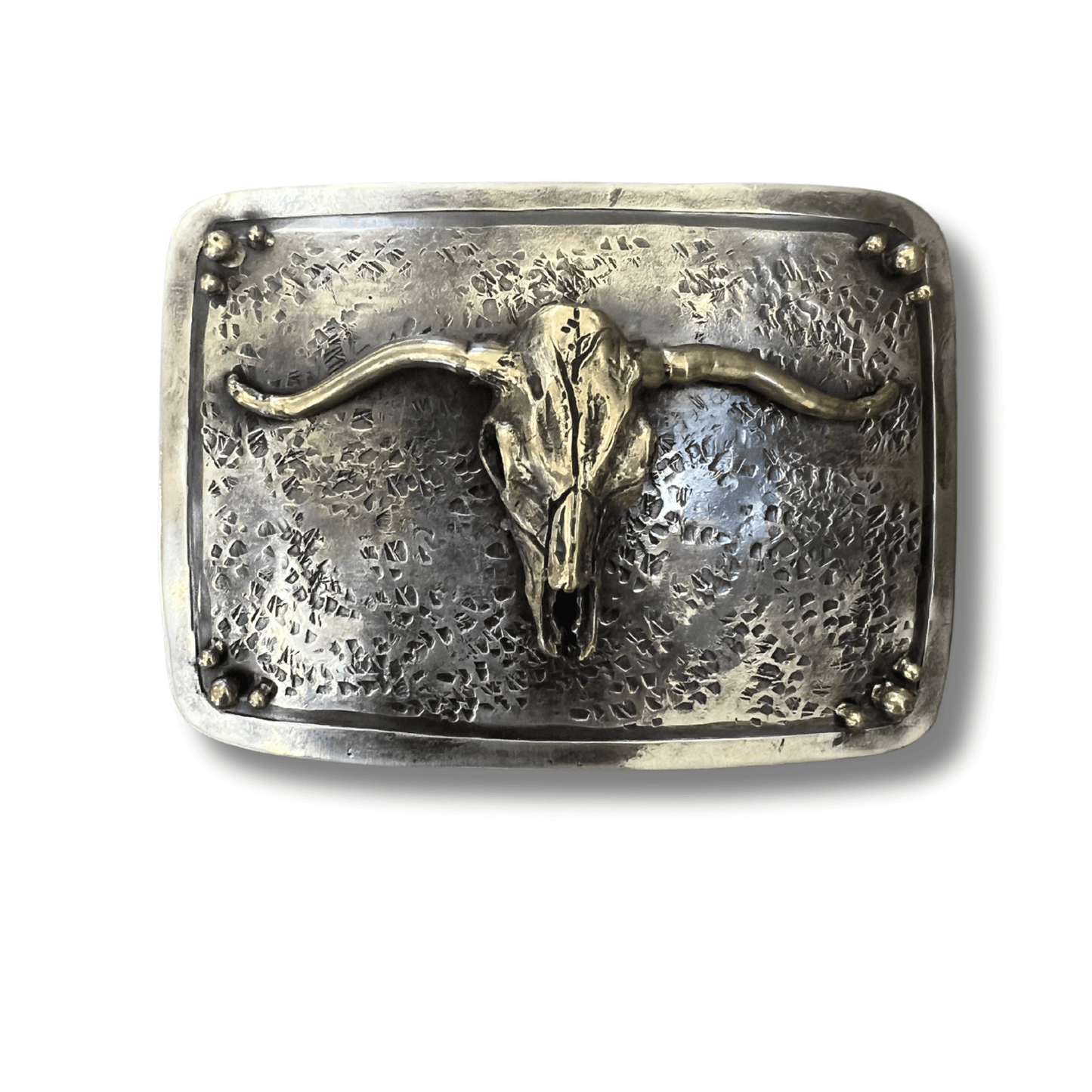 Belt Buckle - Gold Steer