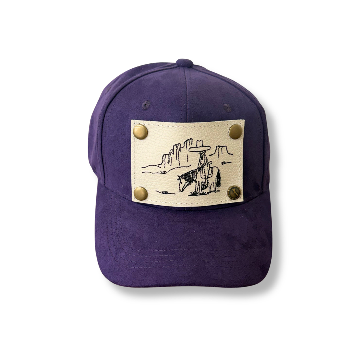 Purple Suede Cap