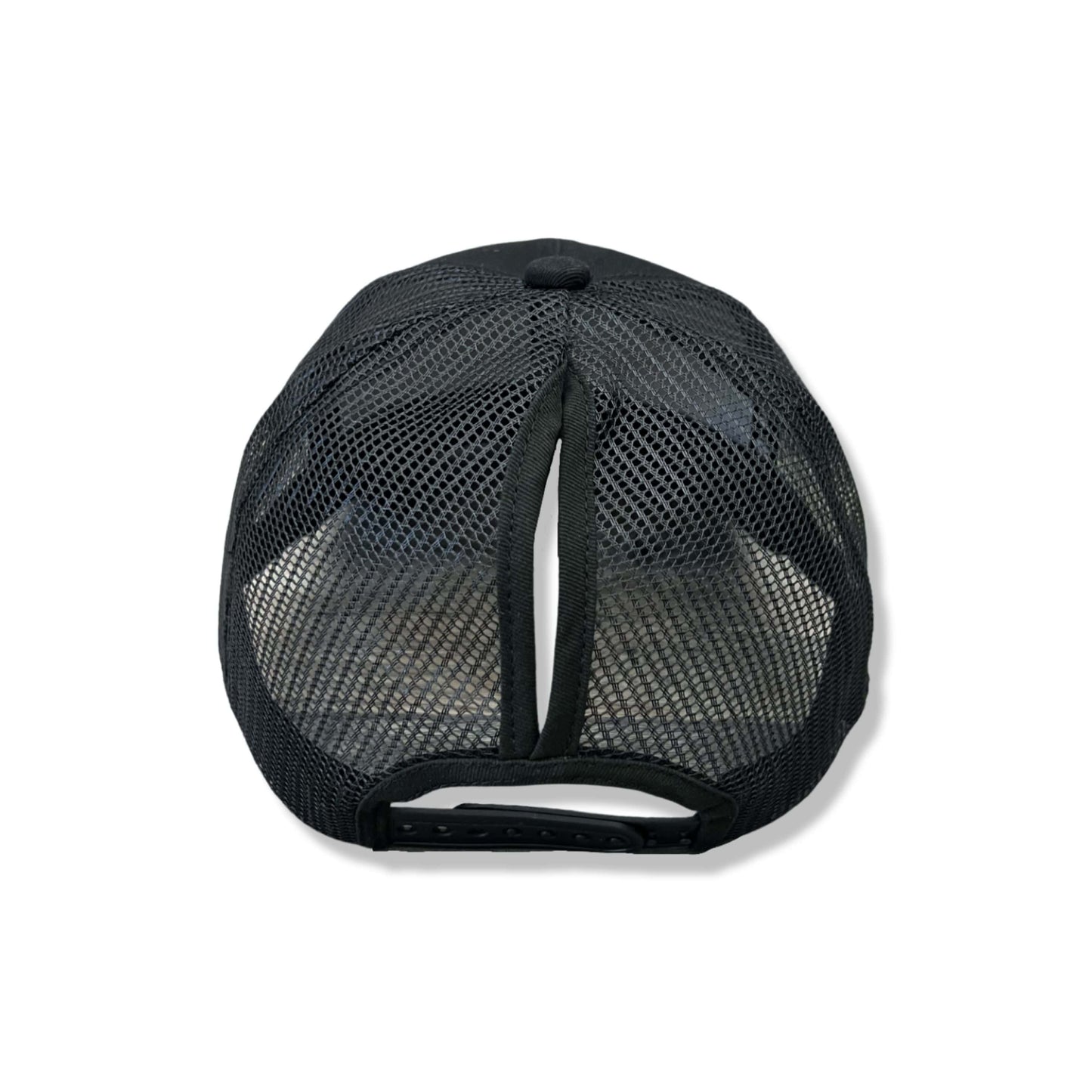 Black High Pony Cap
