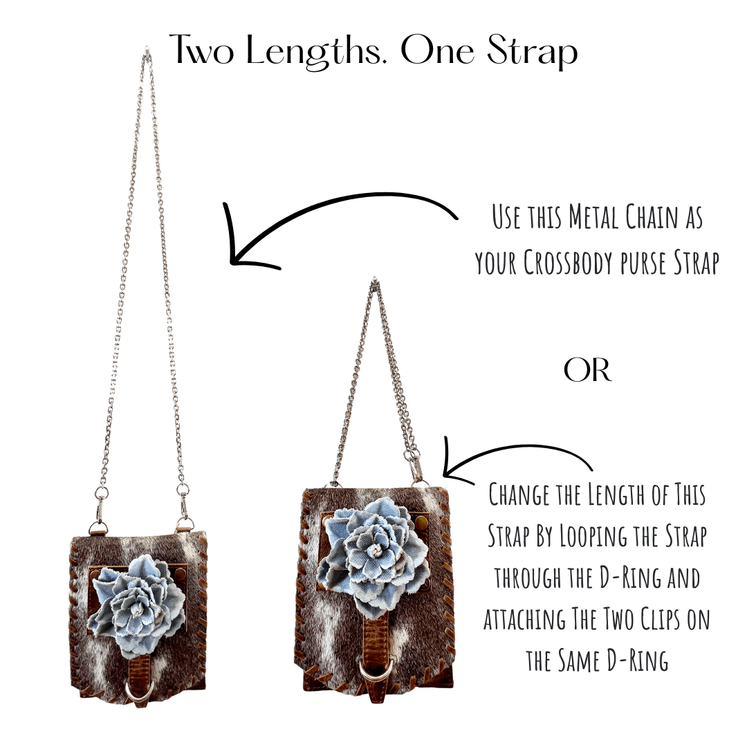 Strap - Long Silver Metal Chain