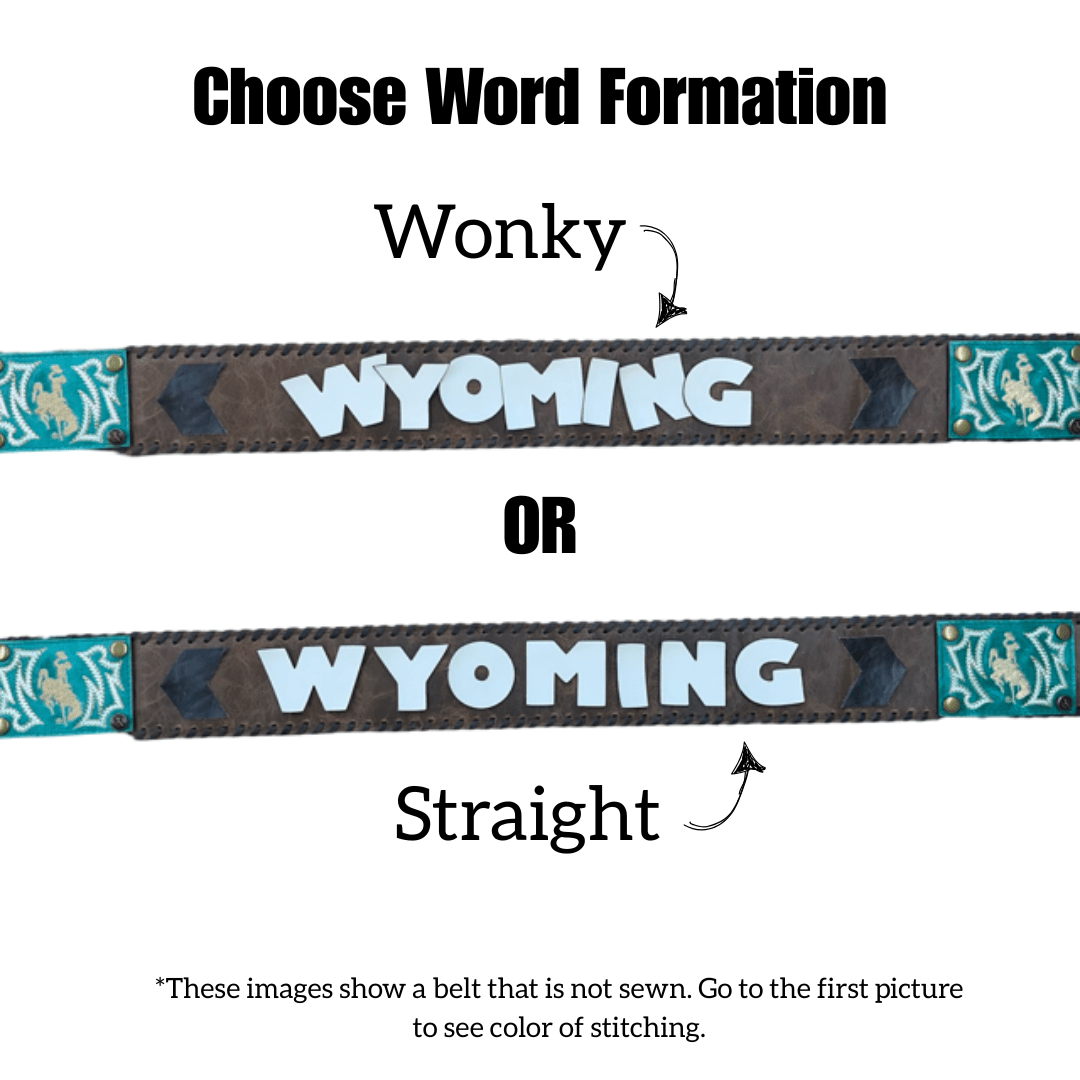 3" Word Belt - Ivory