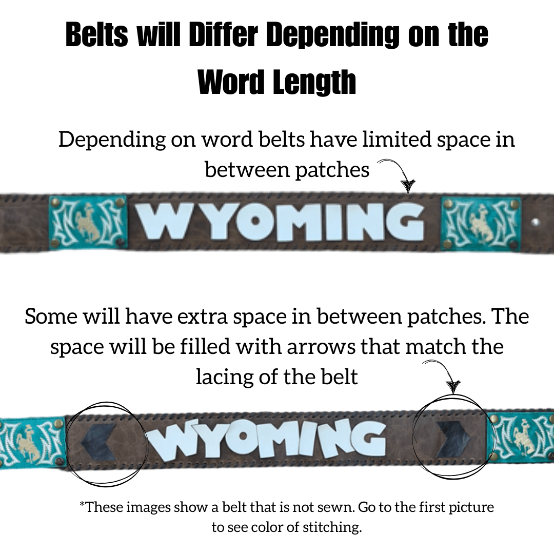 3" Word Belt - Ivory