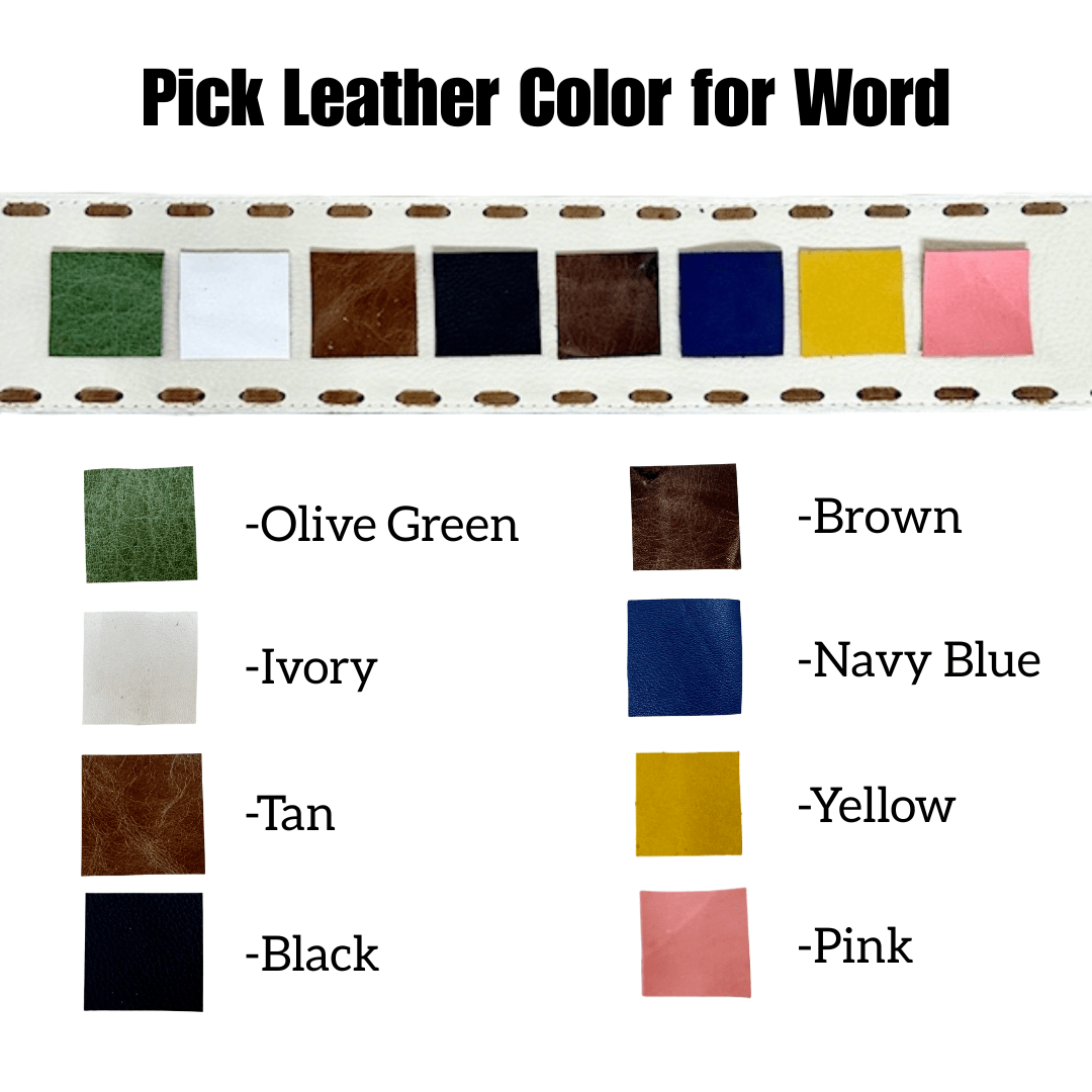3" Word Belt - Ivory