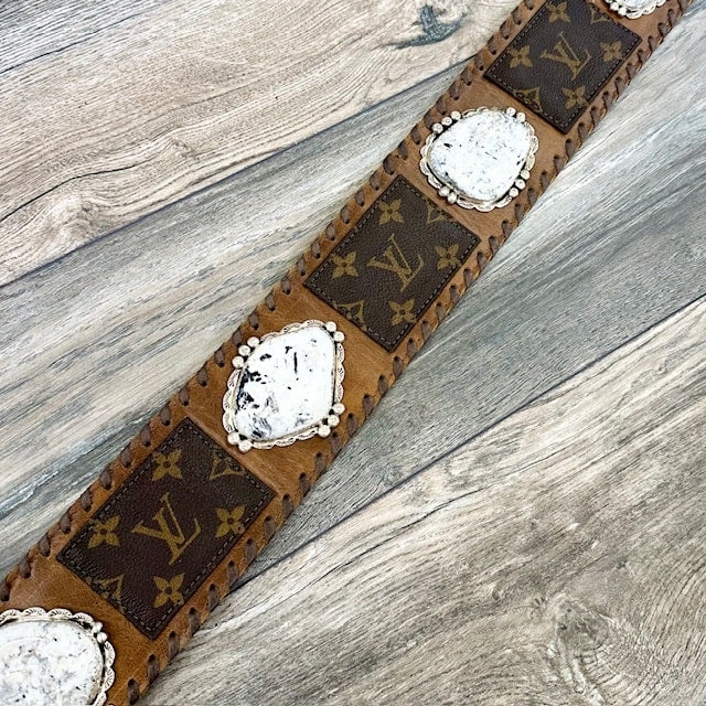 Legacy Belt- White Buffalo Vintage- Medium