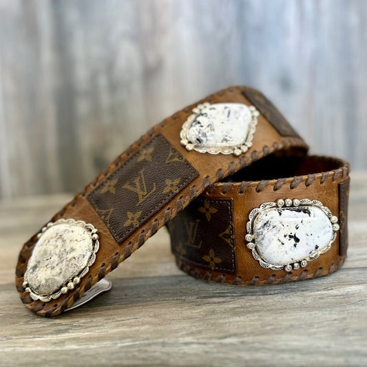 Legacy Belt- White Buffalo Vintage- Medium