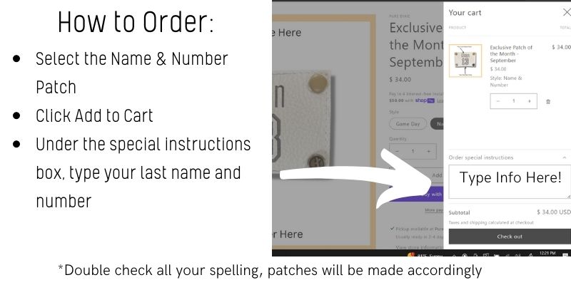 Exclusive Patch of the Month - September