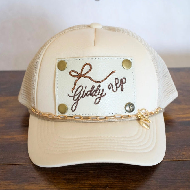 Gold Heart Hat Chain