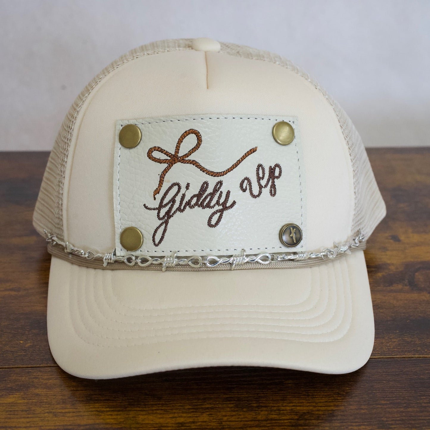 Silver Barbwire Hat Chain