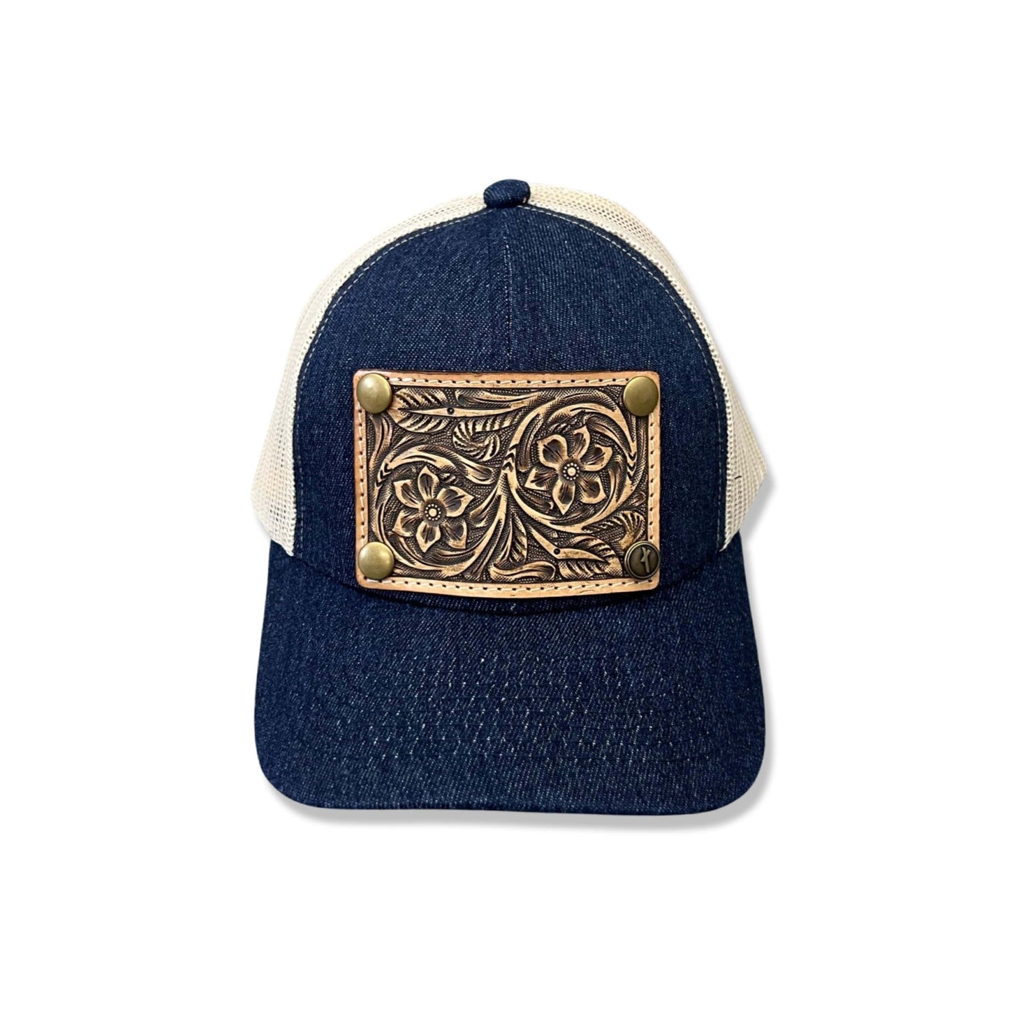 Denim High Pony Cap