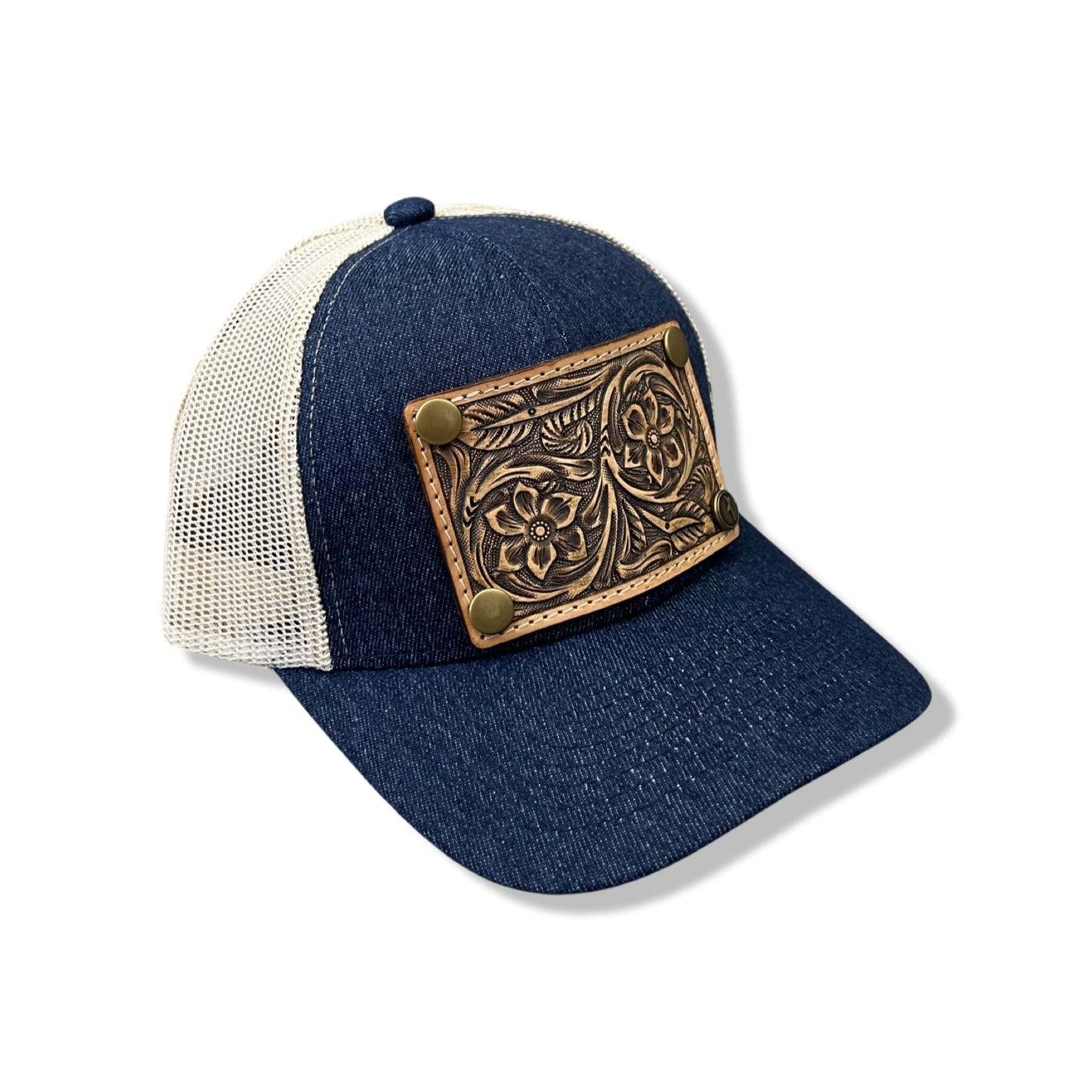 Denim High Pony Cap