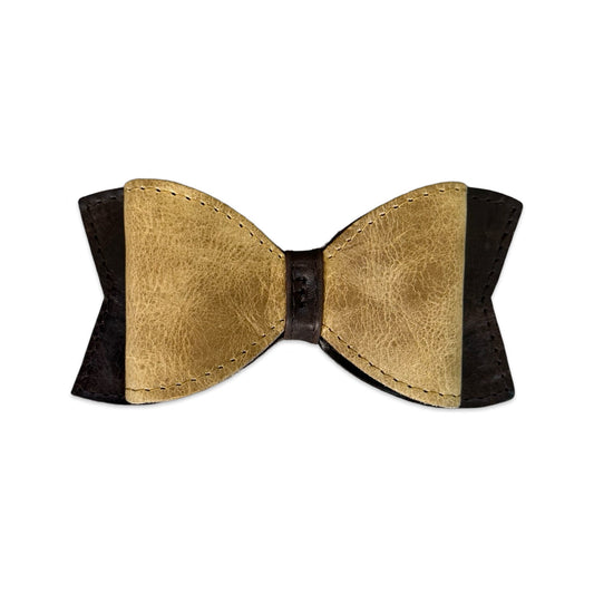 Bow - Brown & Gold