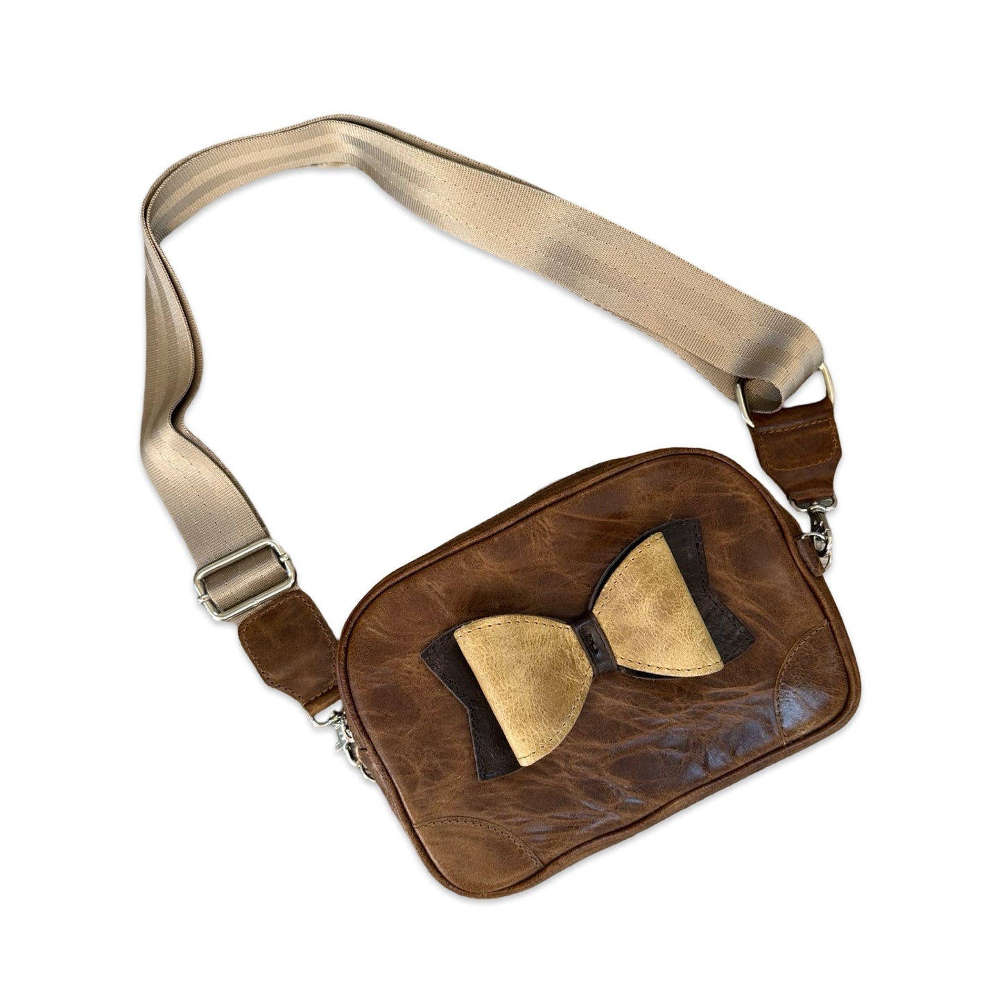 Bow - Brown & Gold