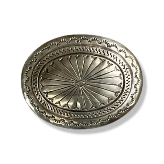 Plain Concho Belt Buckle