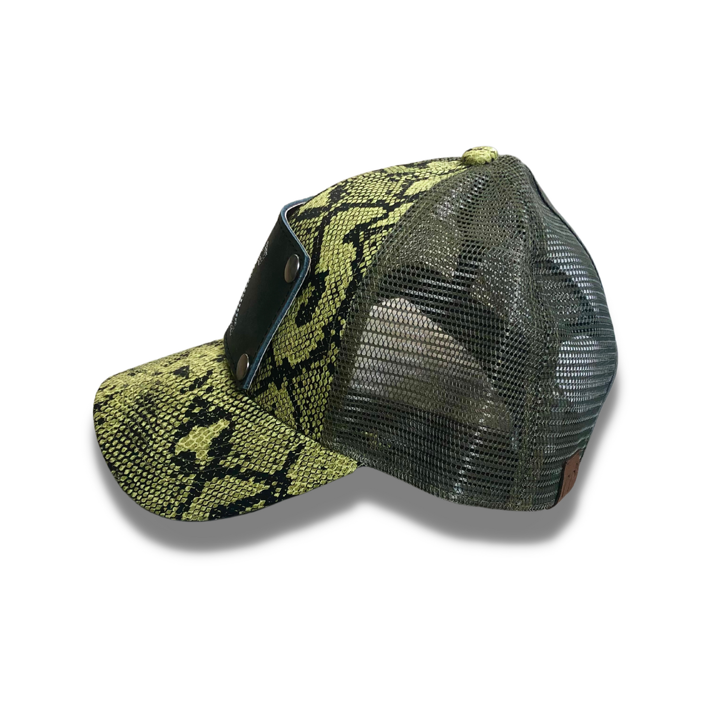 Green Snakeskin High Pony