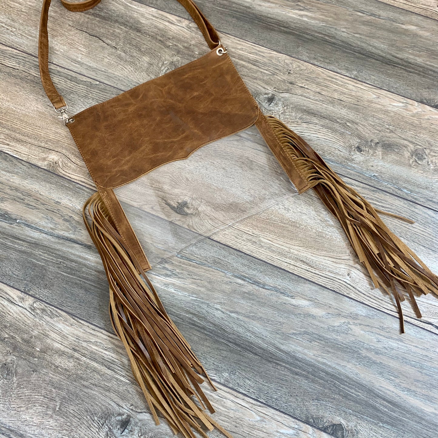 Clear - Tan Handbag