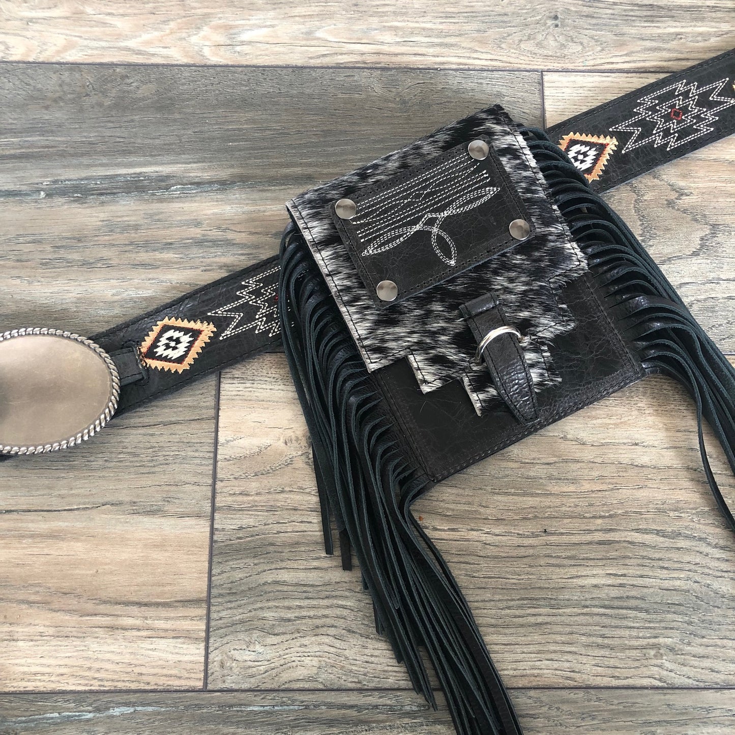 2" Aztec - Black Belt