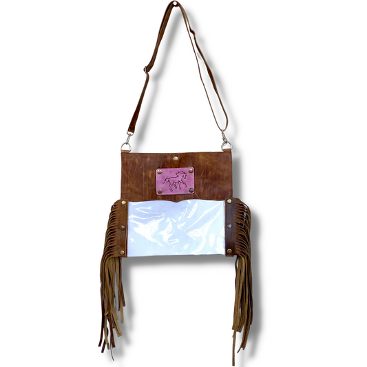 Clear - Tan Handbag
