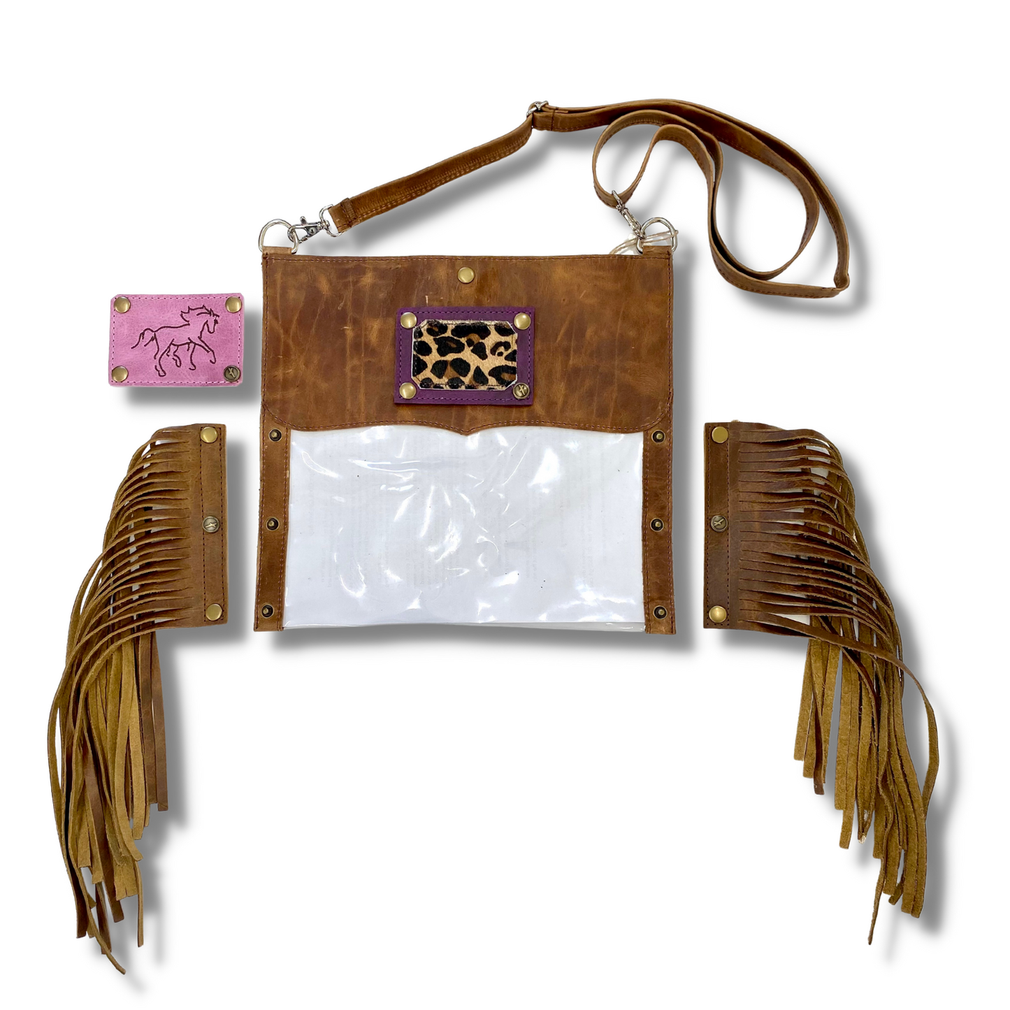 Clear - Tan Handbag