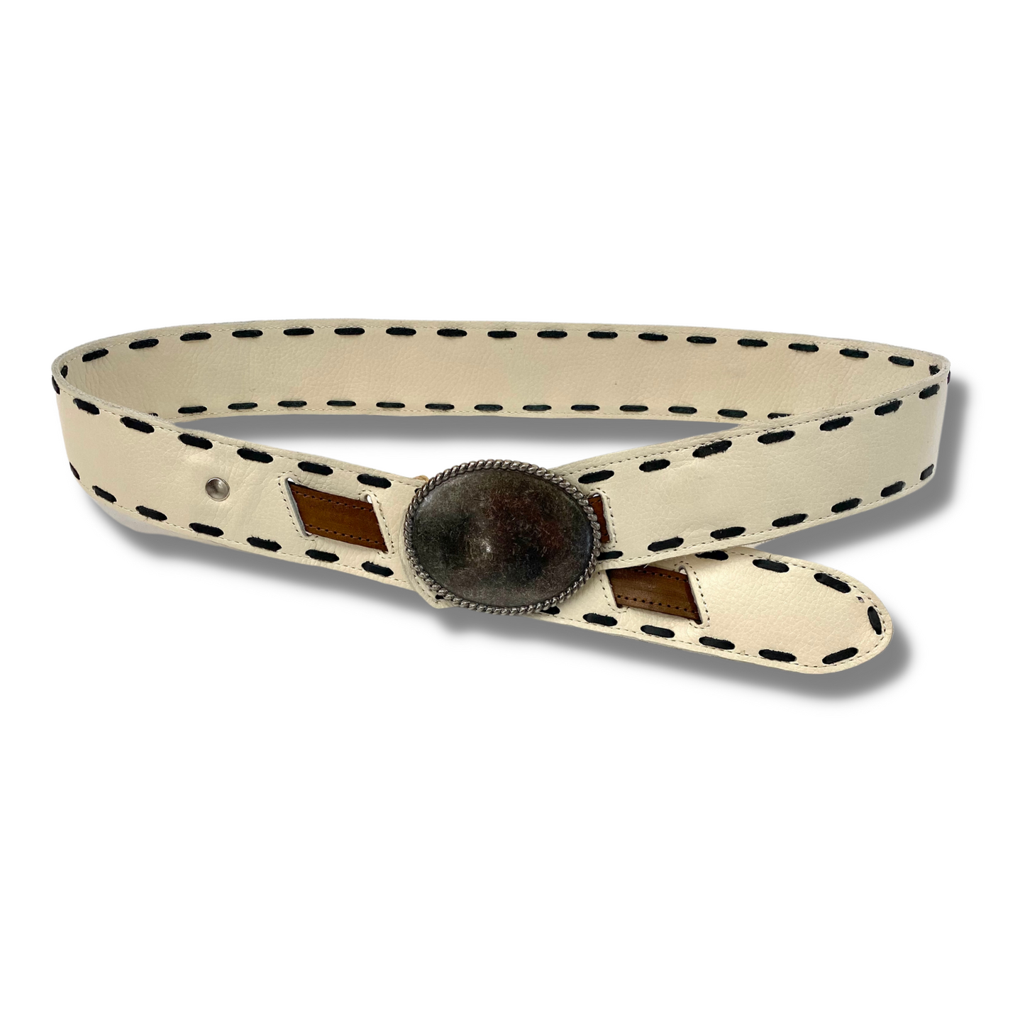 2" Plain Jane - Ivory Belt