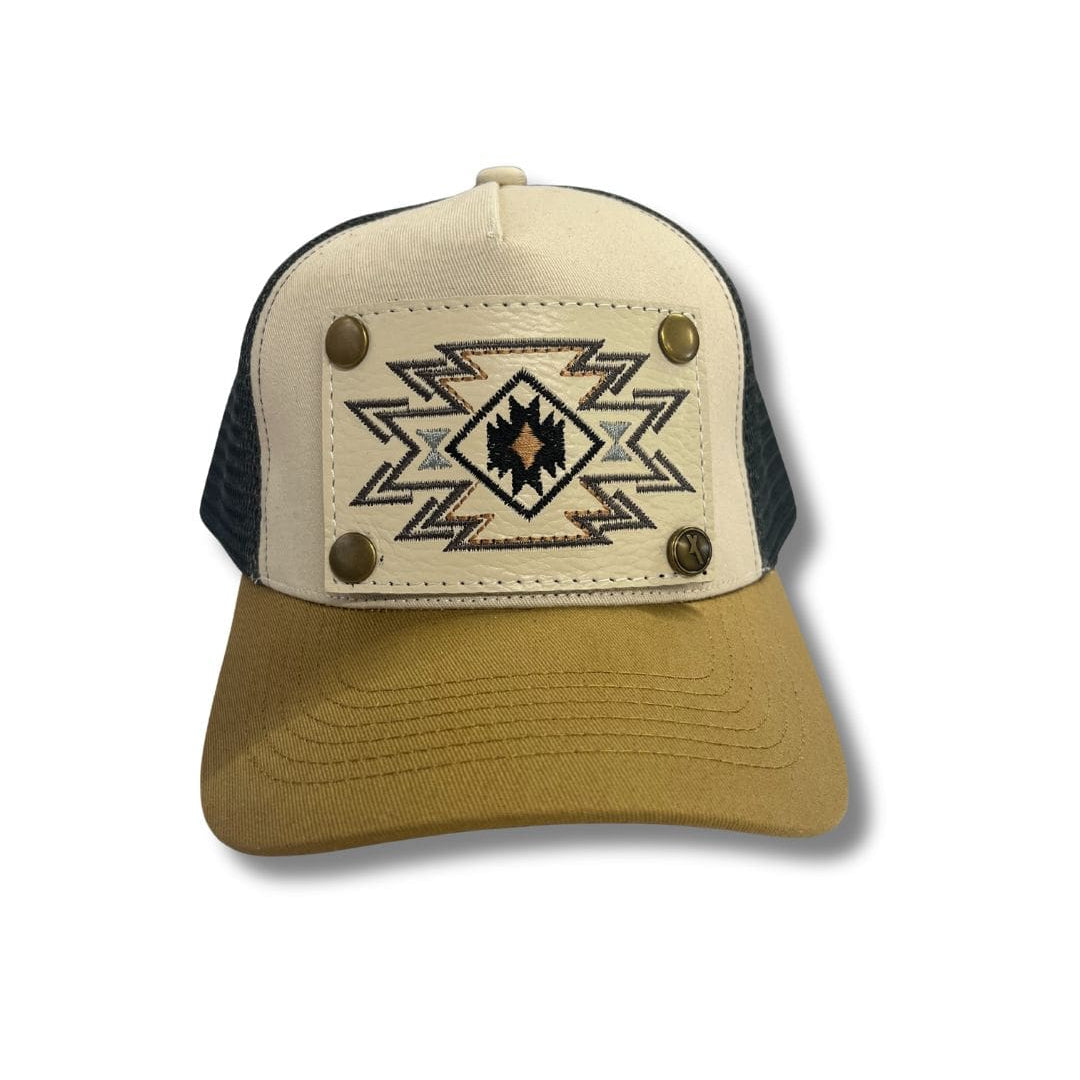 PD Cap - Cream and Tan