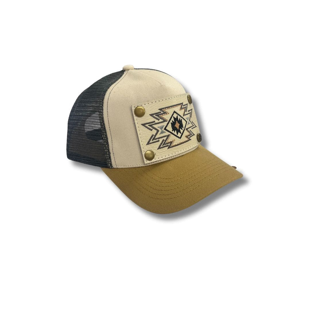 PD Cap - Cream and Tan