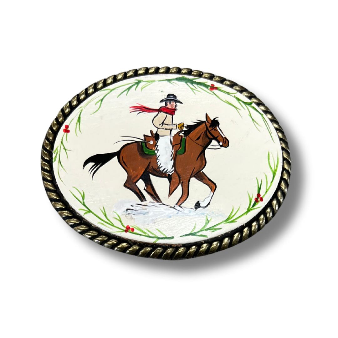 Exclusive - Christmas Hand Painted Buckle