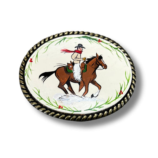 Exclusive - Christmas Hand Painted Buckle