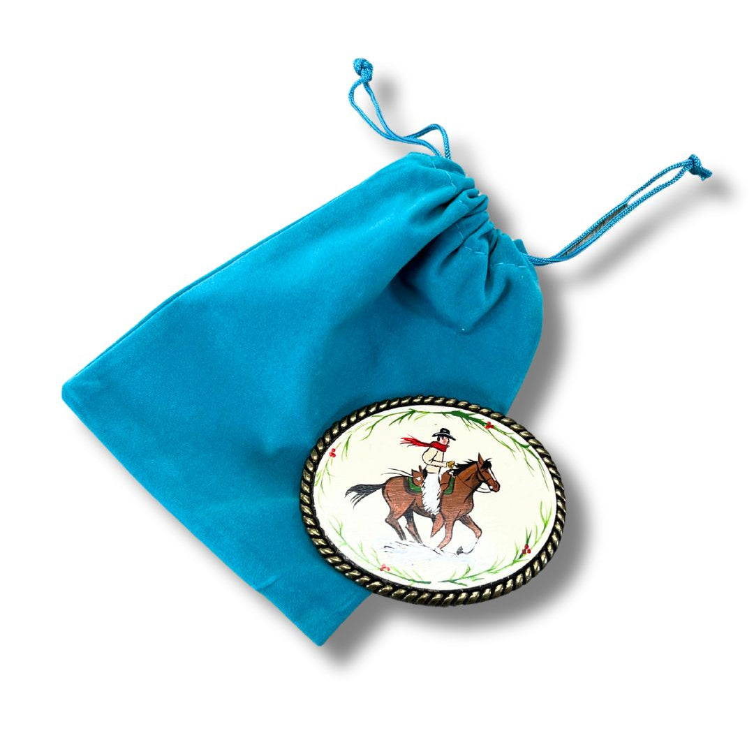 Exclusive - Christmas Hand Painted Buckle