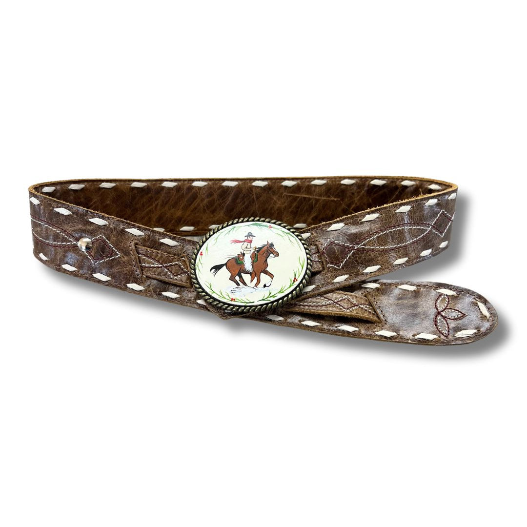Exclusive - Christmas Hand Painted Buckle