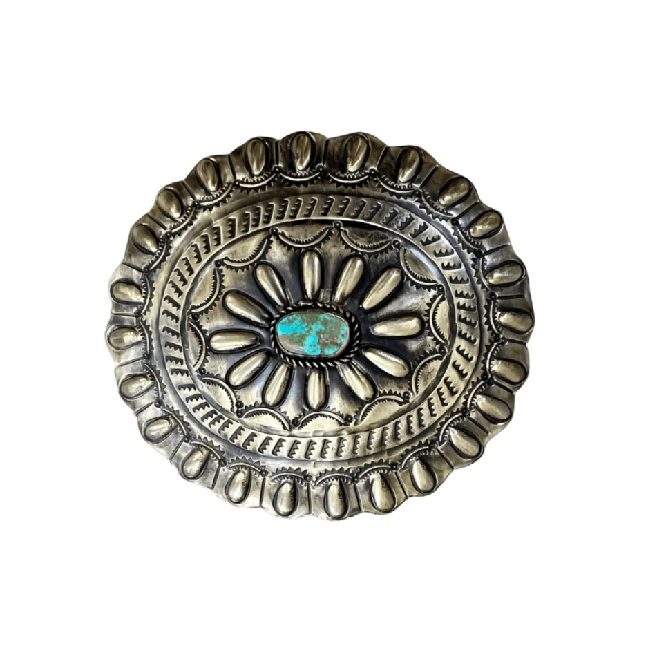 Belt Buckle - Turquoise Stone