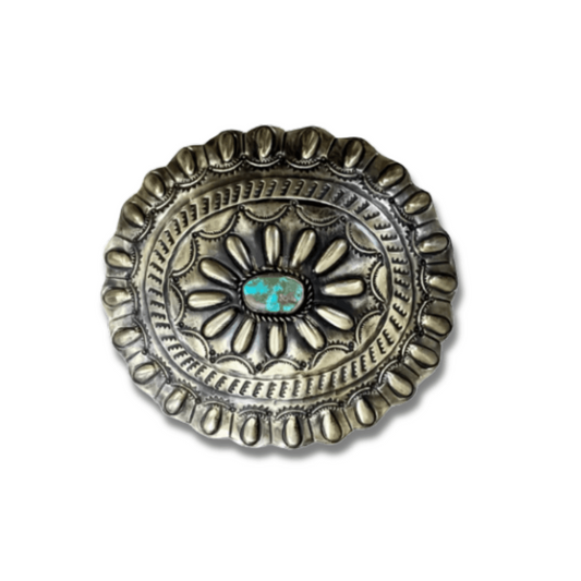 Belt Buckle - Turquoise Stone