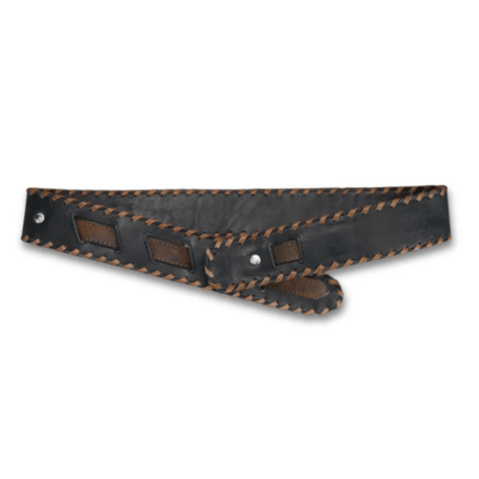 2" Plain Jane - Black with Tan Belt