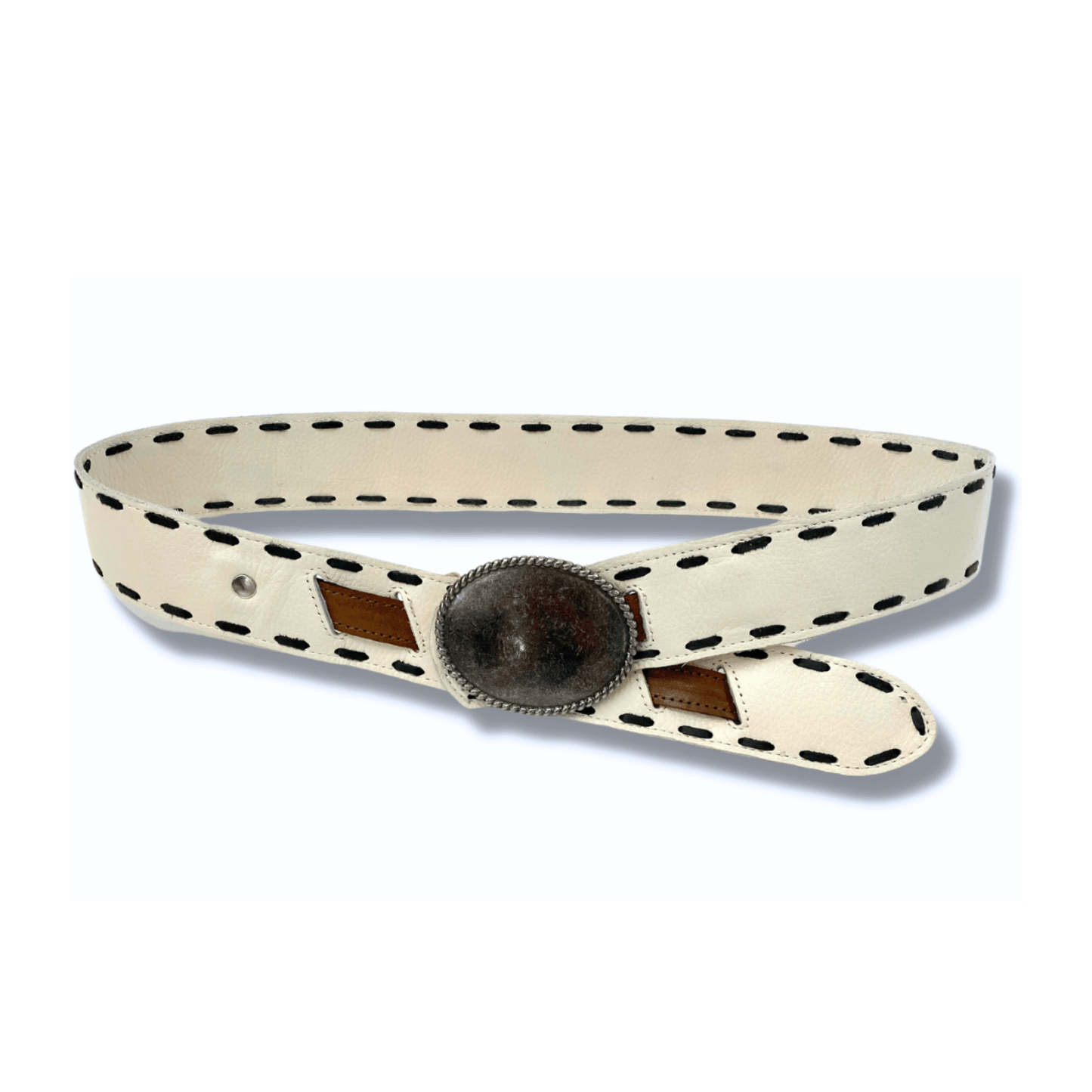 2" Plain Jane - Ivory Belt