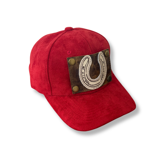 Red Suede Cap