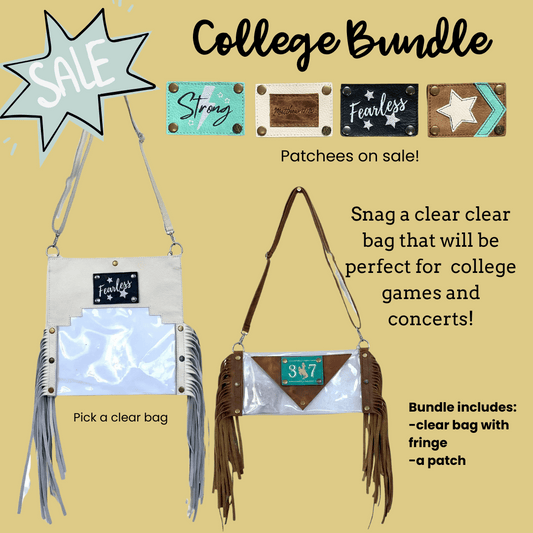College Bundle - Clear Handbag or Clutch