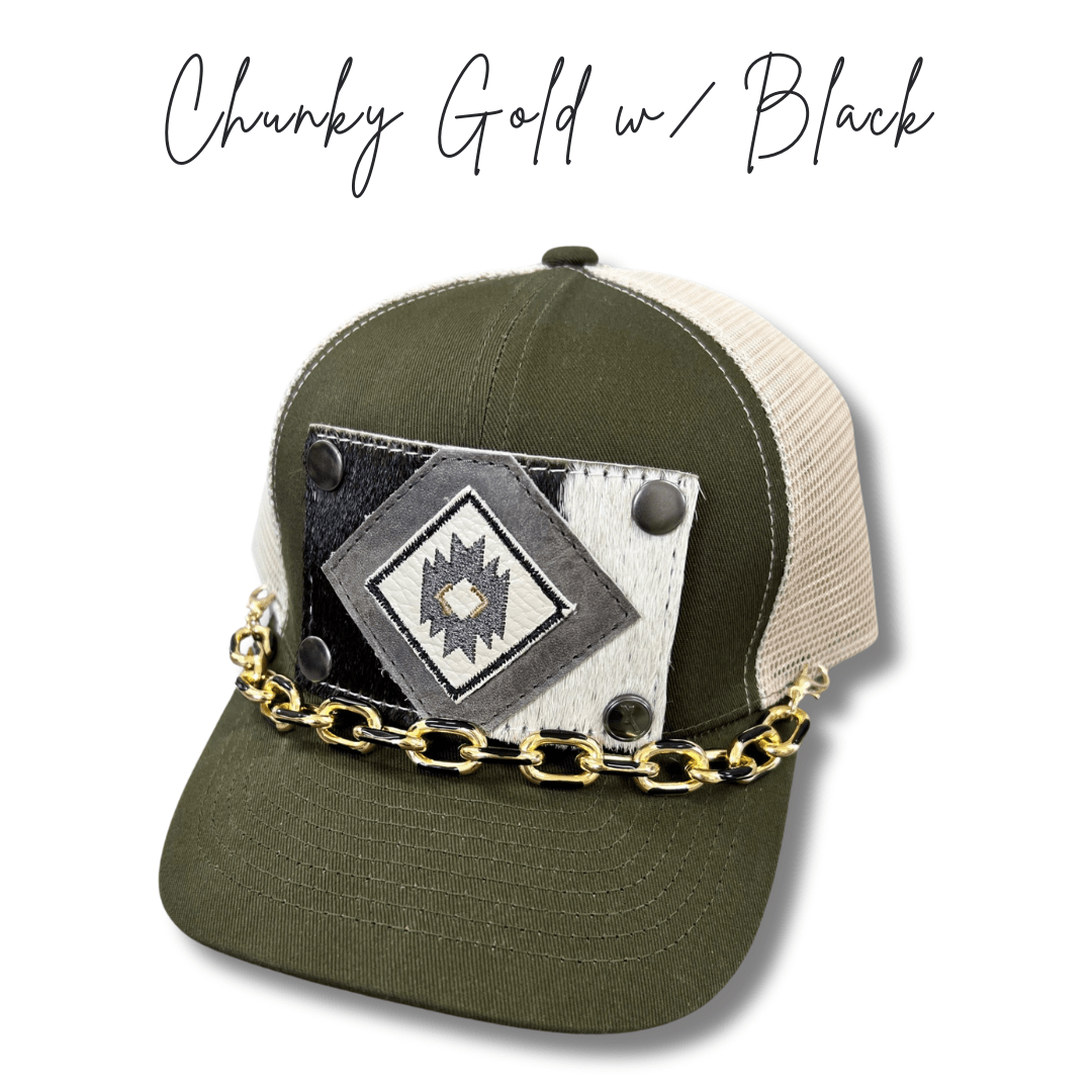 Hat Chains - Chunky Gold