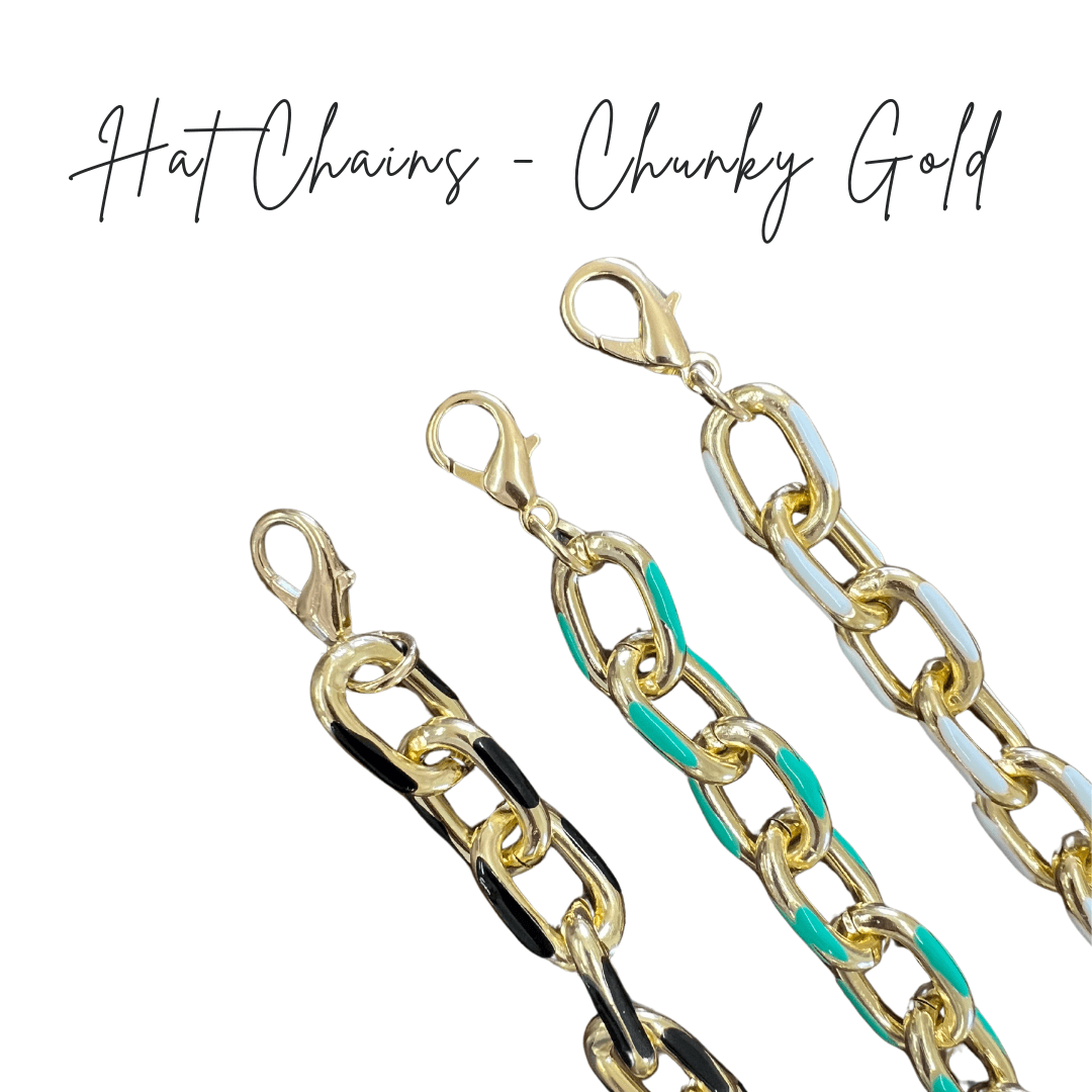 Hat Chains - Chunky Gold