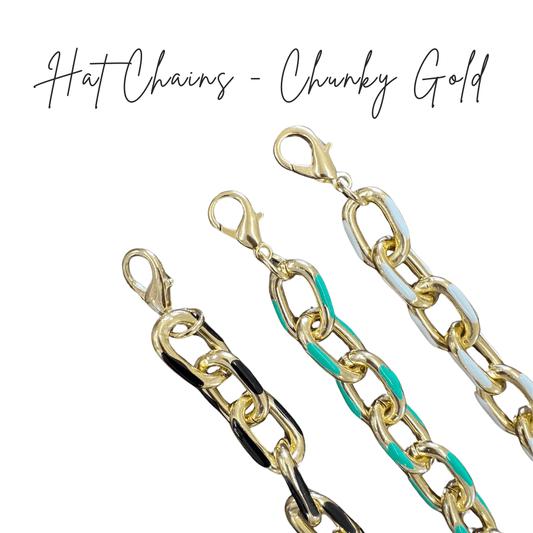 Hat Chains - Chunky Gold