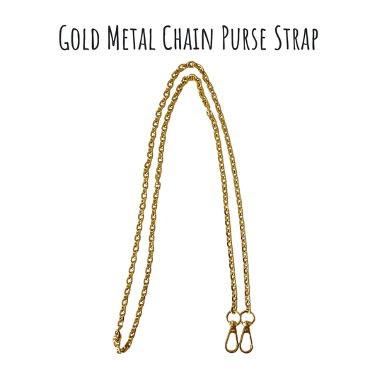 Strap - Long Gold Metal Chain