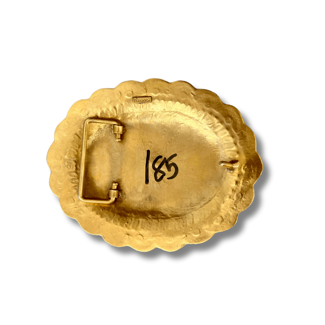 Belt Buckle - Gold Concho