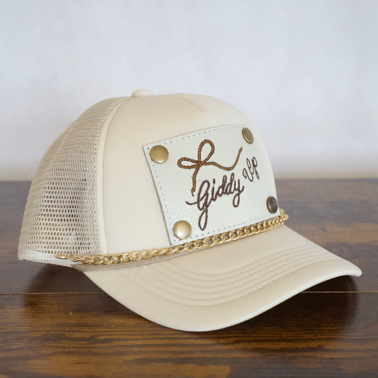Gold Curb Hat Chain