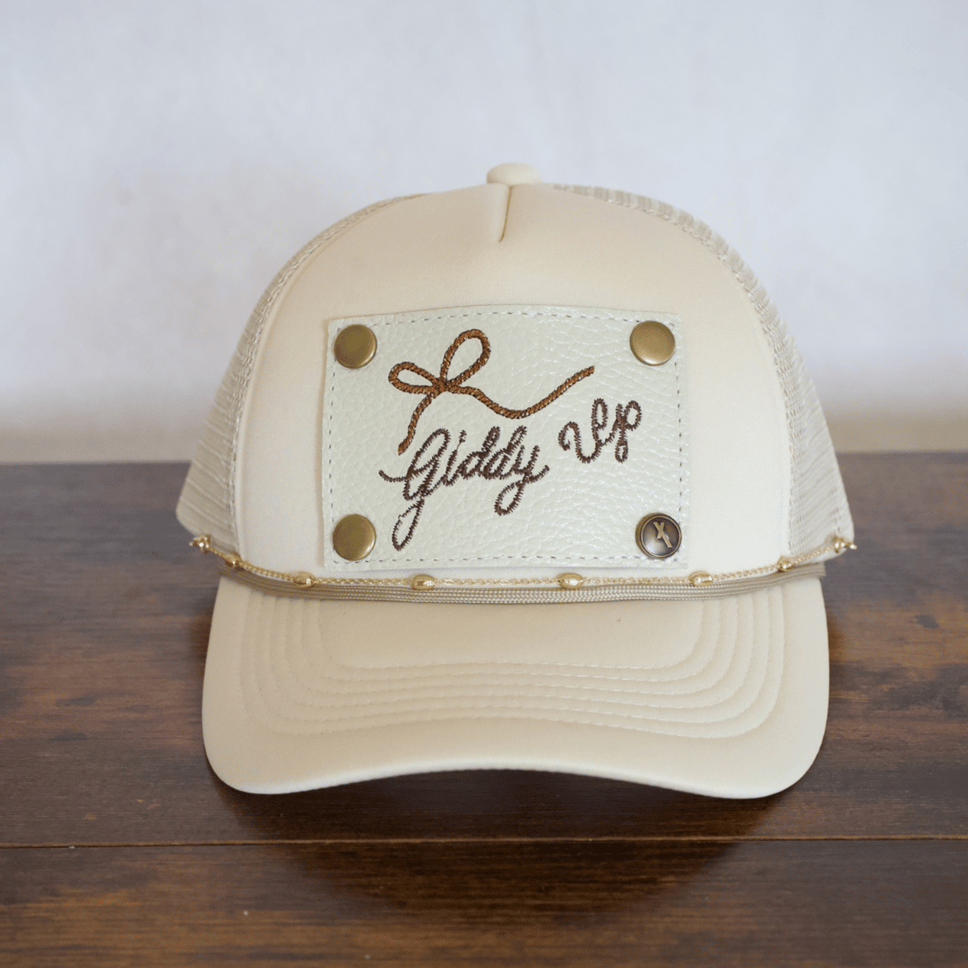 Gold Beaded Hat Chain