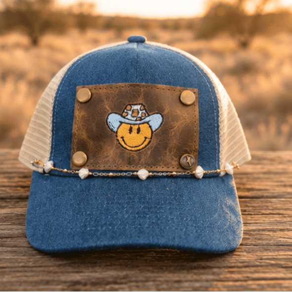 Smiley Cowboy High Pony Cap Set
