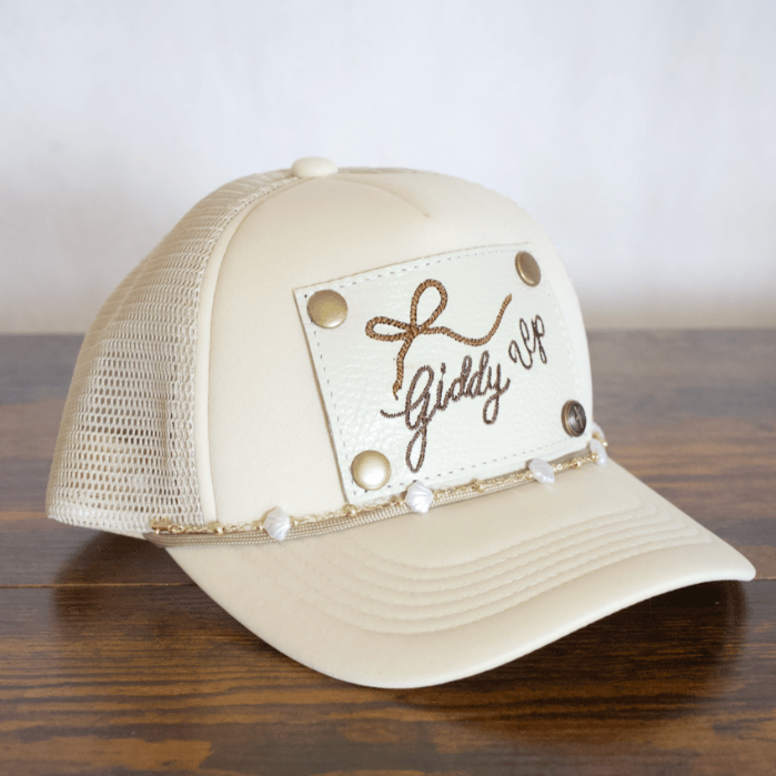 Gold Seashell Beaded Hat Chain