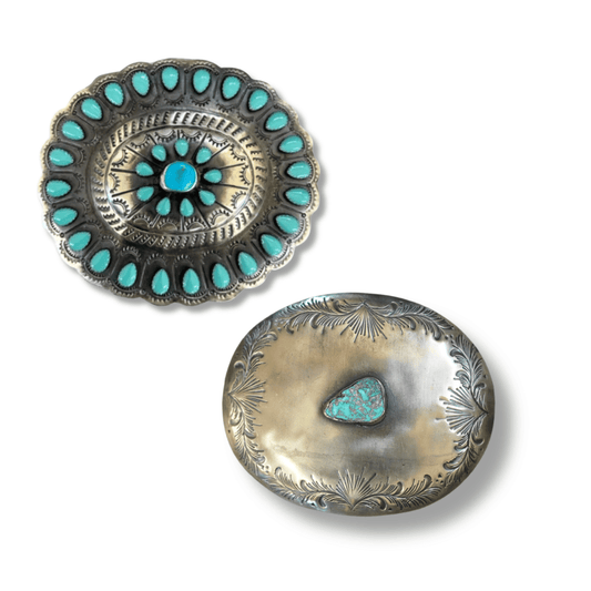 Belt Buckle - Turquoise Stone