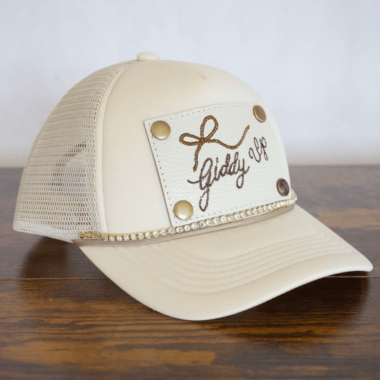 Gold Rhinestone Hat Chain