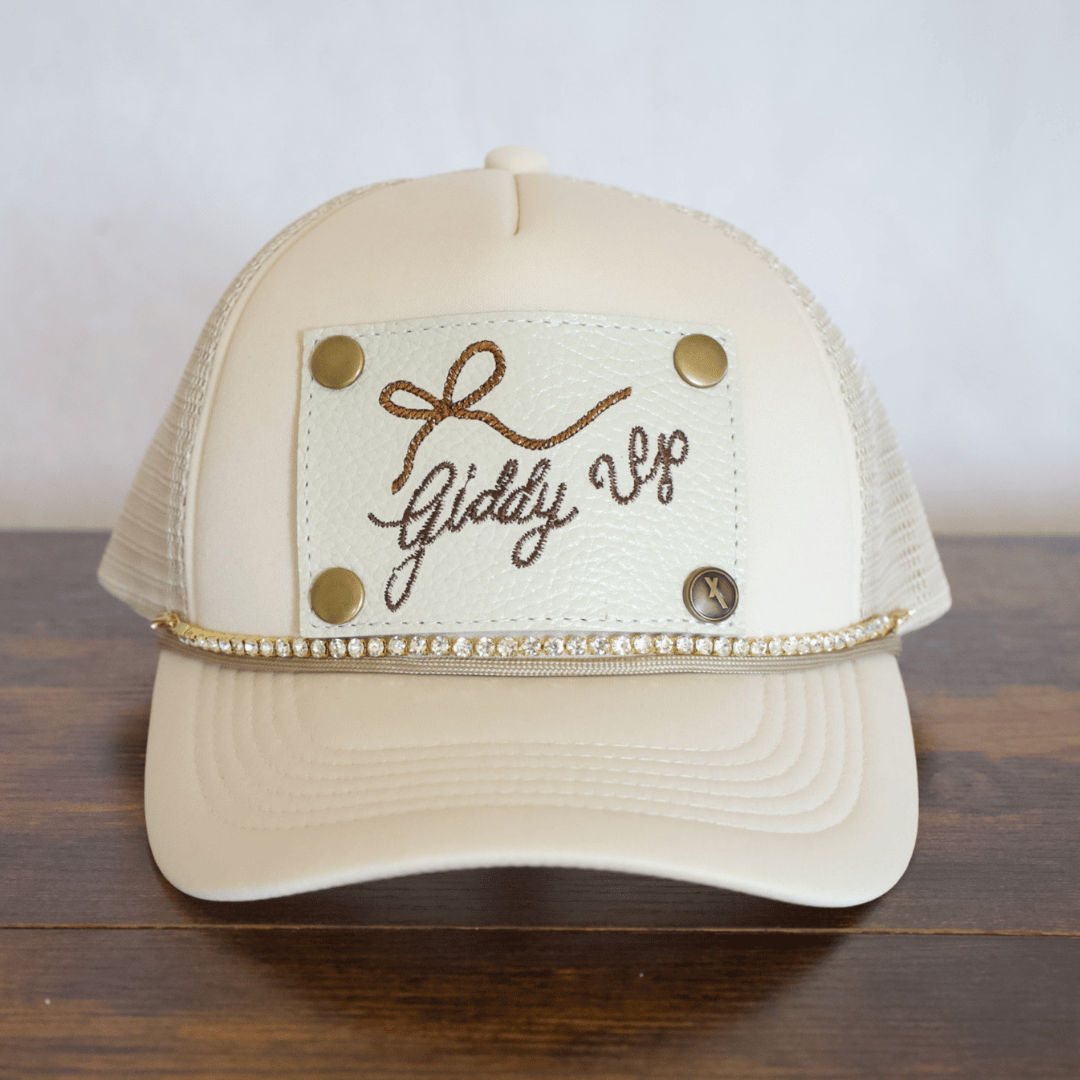 Gold Rhinestone Hat Chain