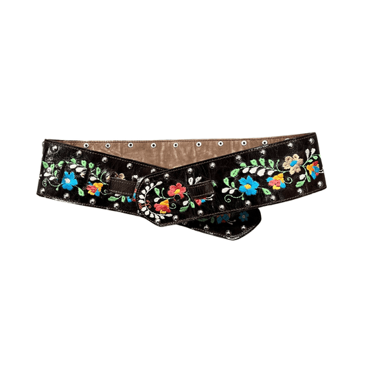 Flower Embroidery Belt