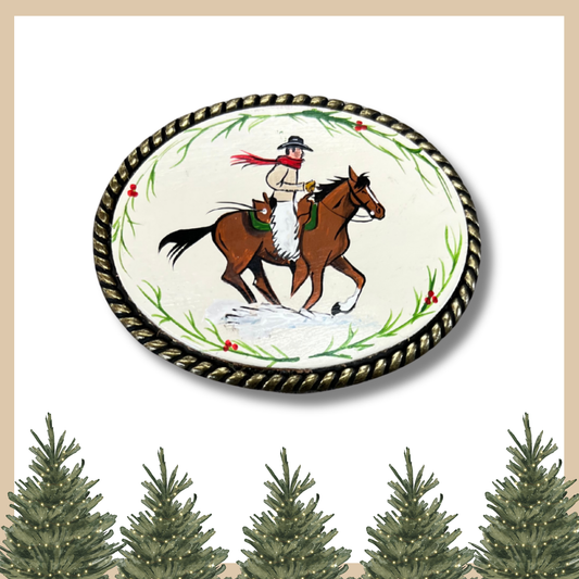 Exclusive - Christmas Hand Painted Buckle