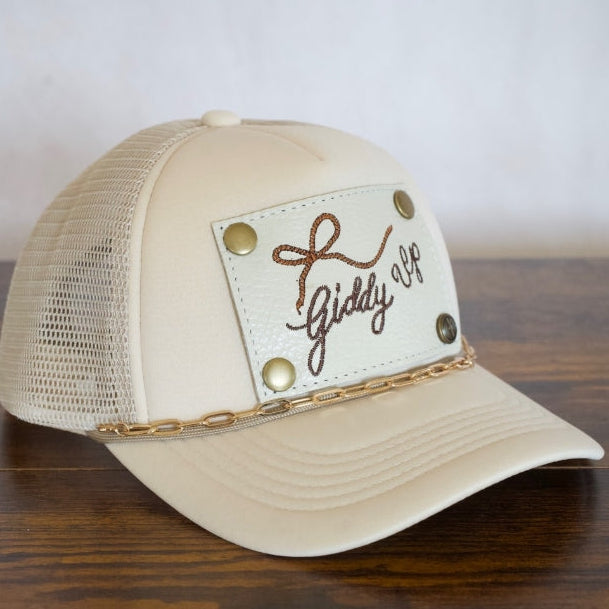 Gold Paperclip Hat Chain